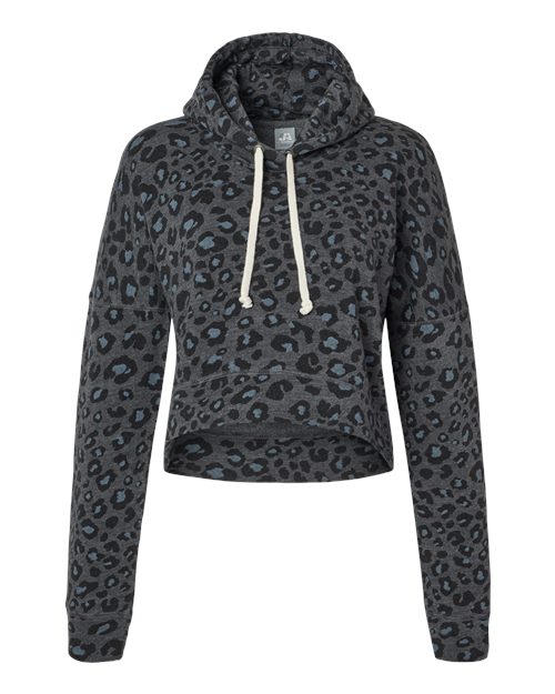 J. America Women's Crop Hooded Sweatshirt