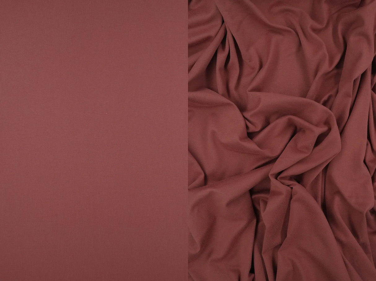 1 Yard DTY Brushed Solid Knit Fabric, 58/60'' Wide Polyester Spandex Blend