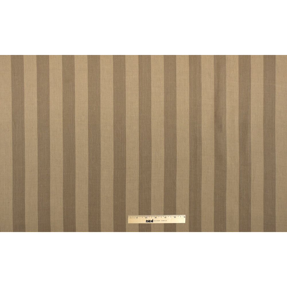 Ralph Lauren Teak Striped Chevron Linen Blend
