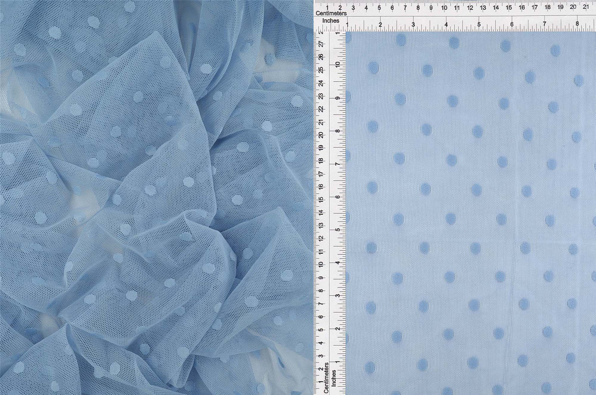Polka Dot Mesh Stretch Fabric