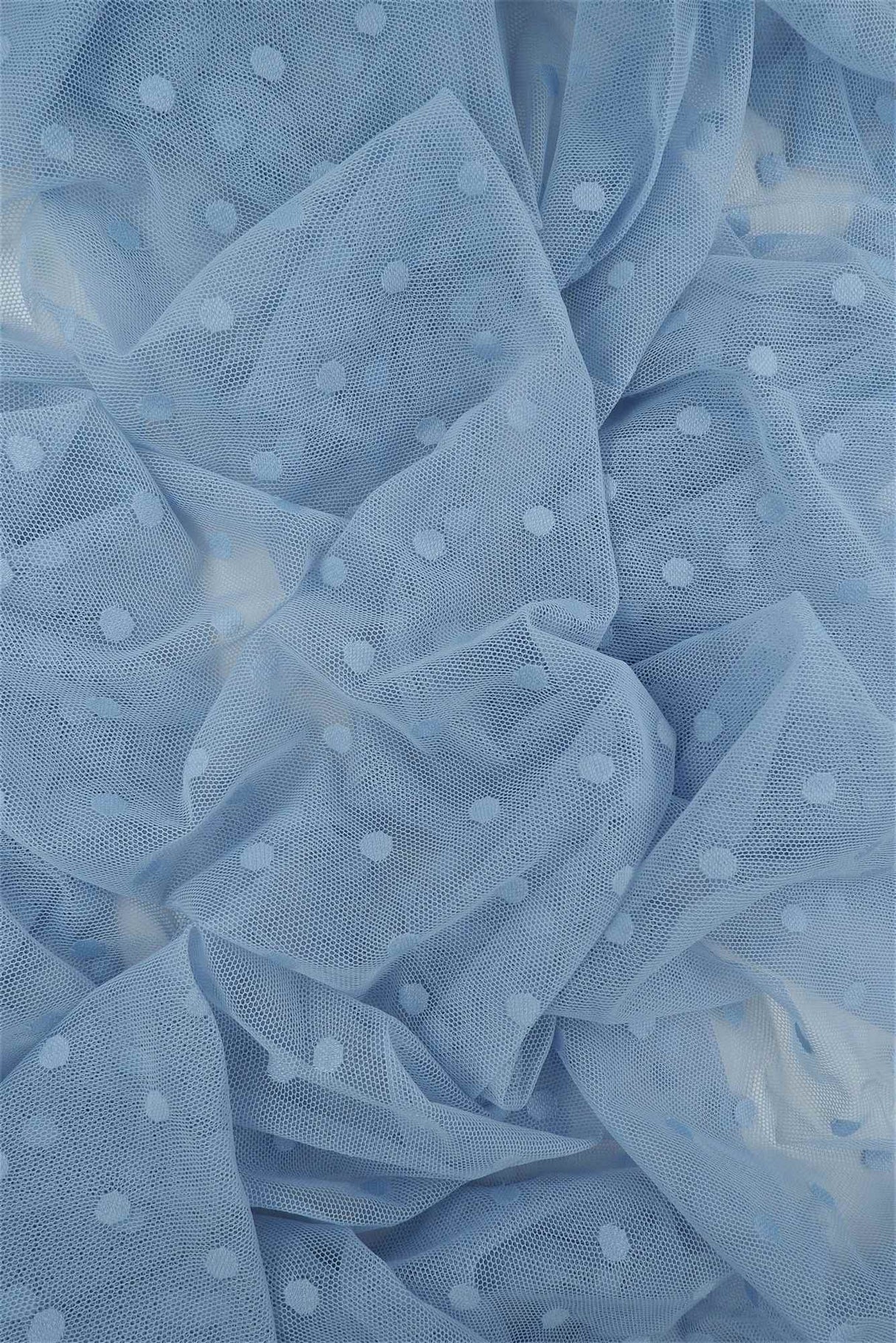 1 Yard Polka Dot Lace Mesh Solid Fabric, 58/60? Wide Nylon Spandex Blend