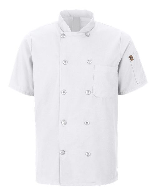 Chef Designs Mimix Short Sleeve Chef Coat with OilBlok