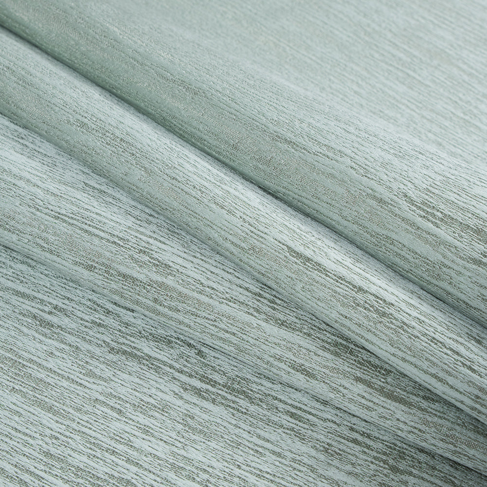 Mint Striated Woven Brocade