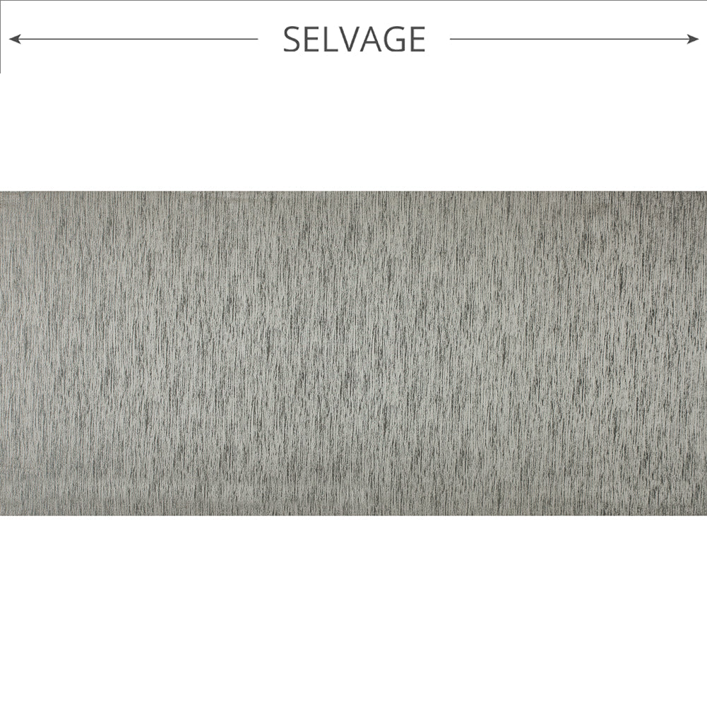 Gray Striated Woven Brocade