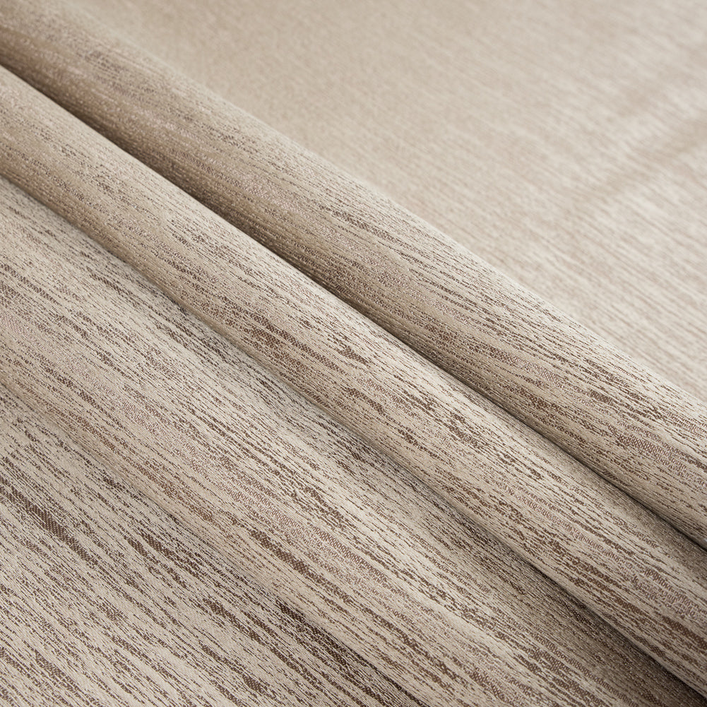 Mocha Striated Woven Brocade