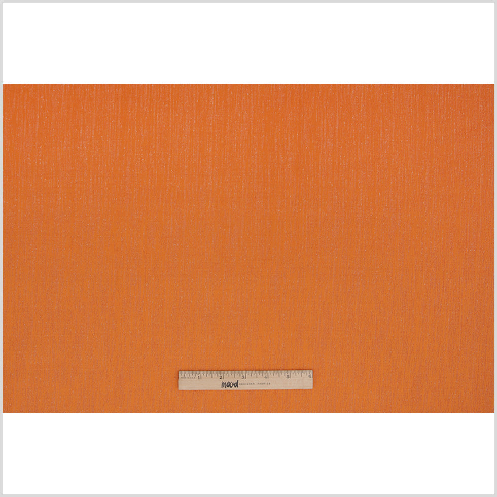 Pumpkin Striated Woven Brocade
