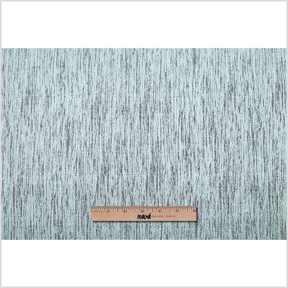 Spa Blue Striated Woven Brocade