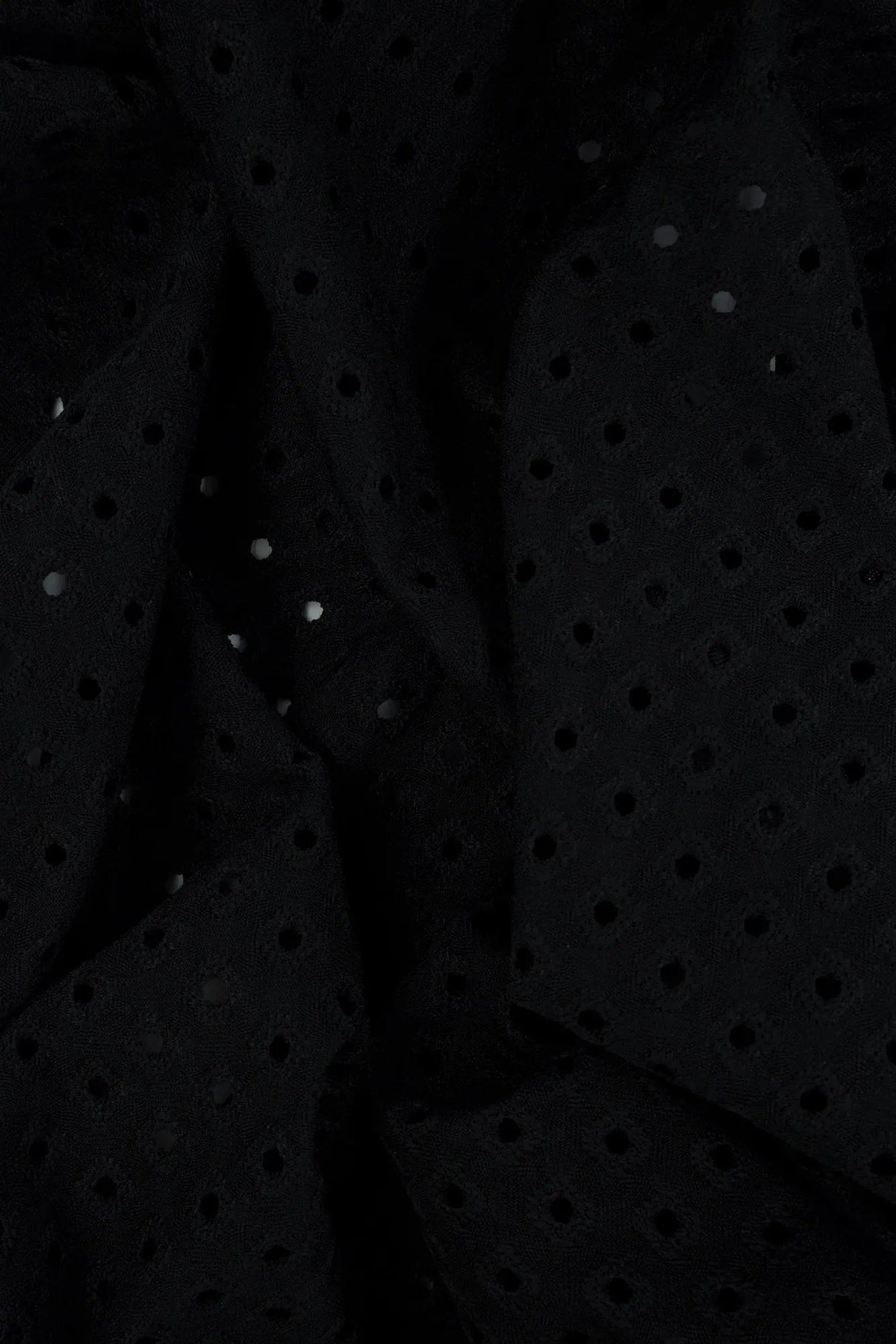 Knit Jacquard Eyelet Solid Fabric Stretch Polyester Spandex 58/60 Inches Wide