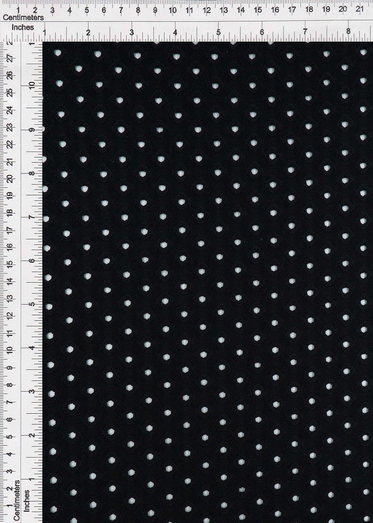 Eyelet Jacquard Knit Stretch Fabric