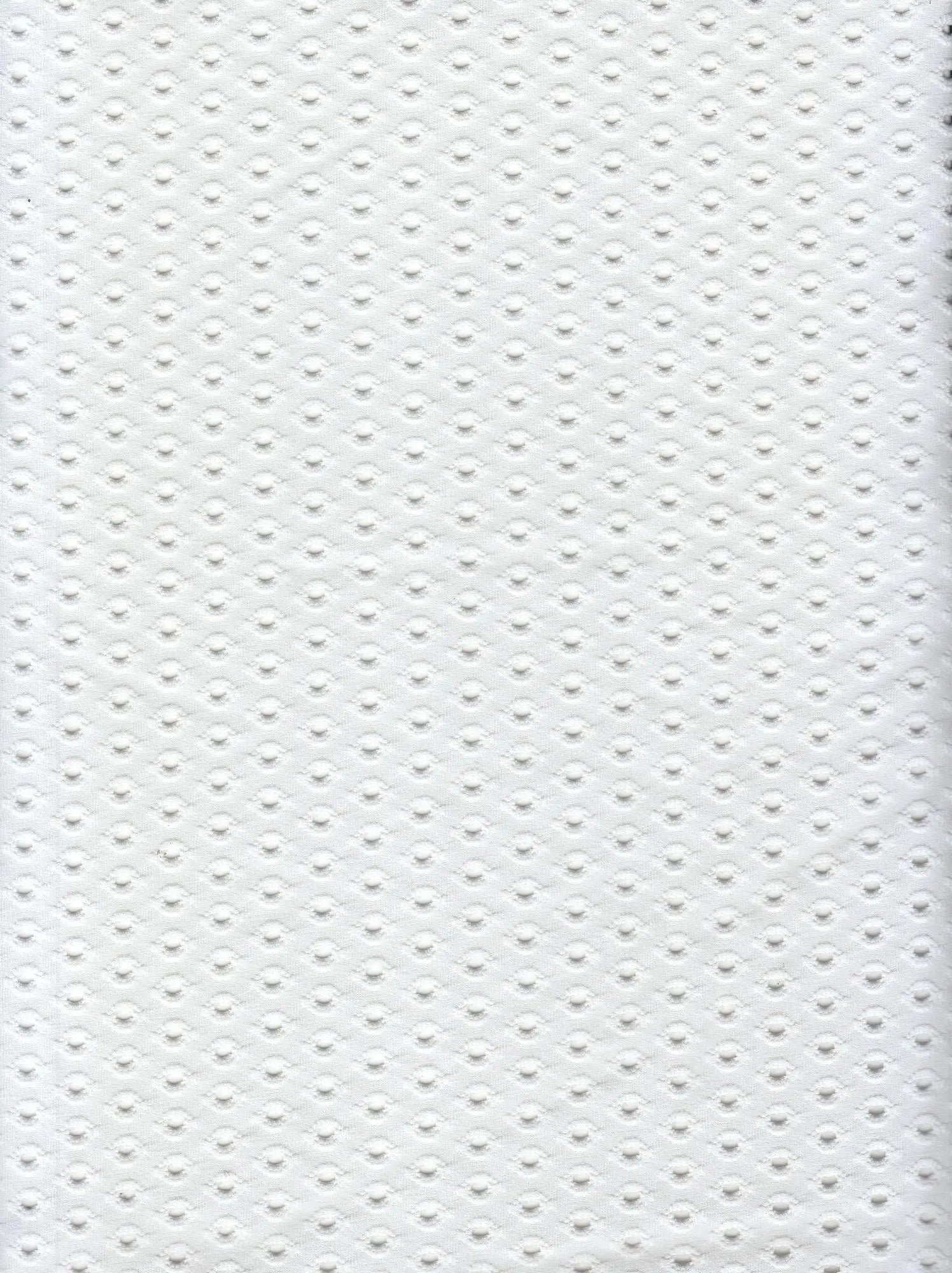 Knit Jacquard Eyelet Solid Fabric Stretch Polyester Spandex 58/60 Inches Wide