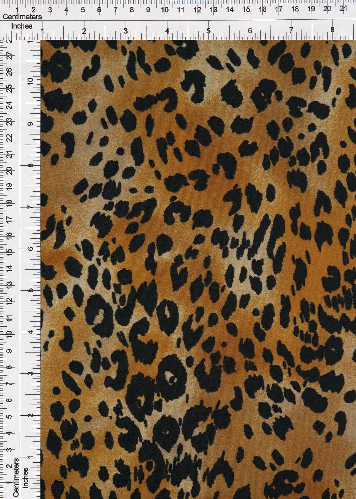 Techno Crepe Leopard Print Stretch Fabric