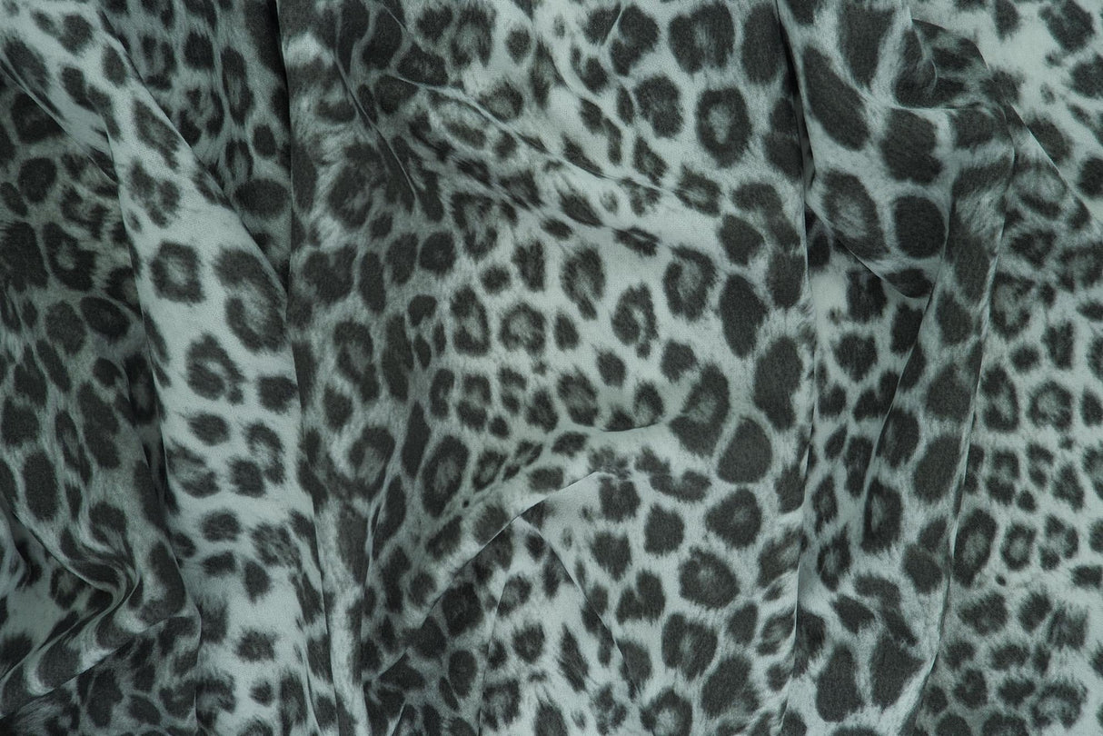 Leopard Print Stretch Knit Fabric