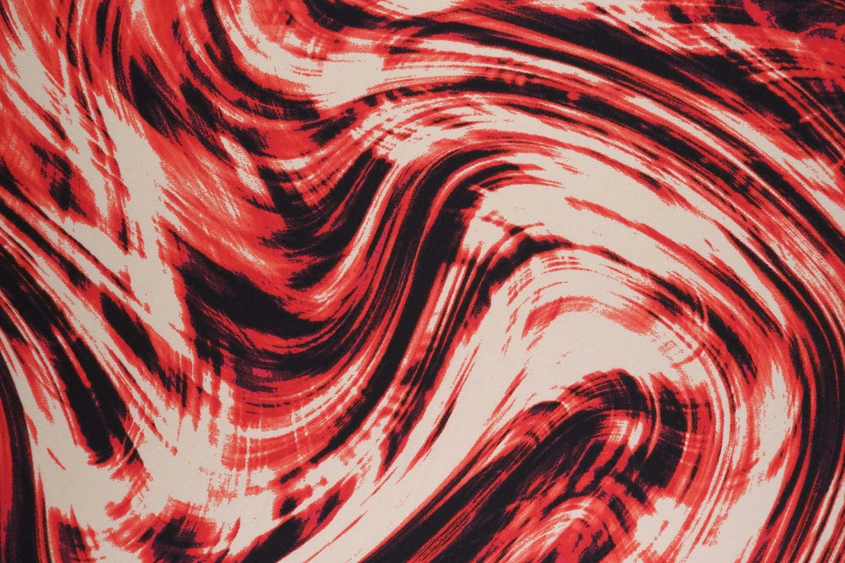 DTY Marble Print Stretch Knit Fabric Soft Lightweight Material, 58/60" Wide