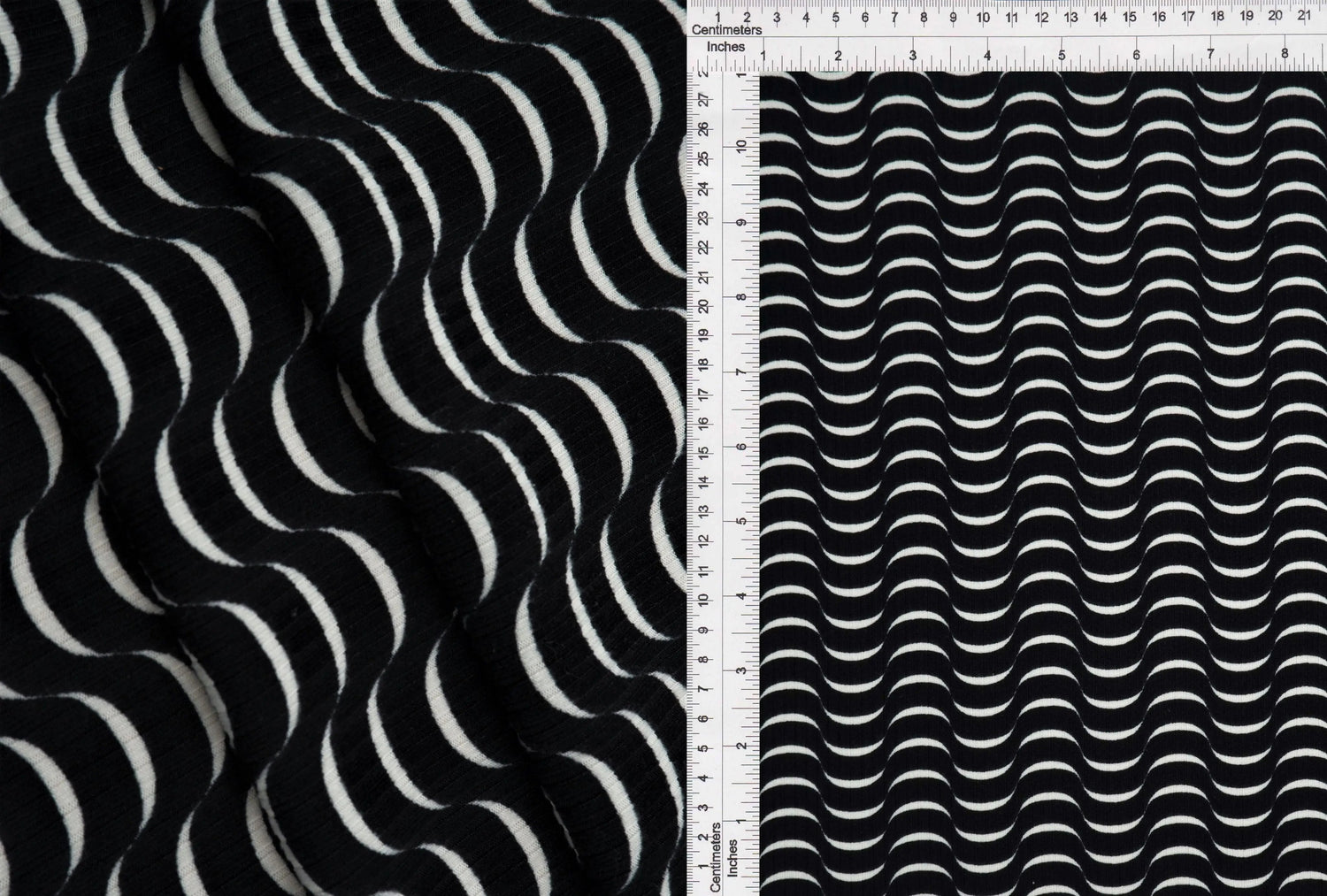 1 Yard Abstract Print 4X2 Yummy Rib Knit Fabric Soft Stretch 58/60 Inches Wide