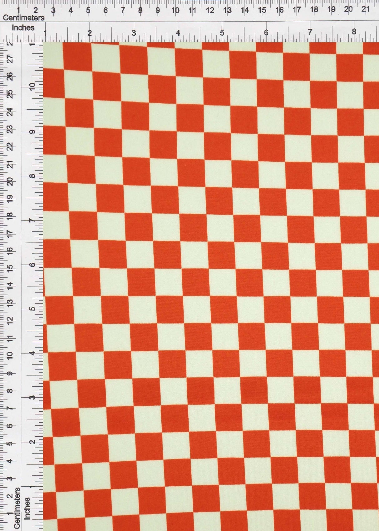 1 Yard Checkered Geo Print DTY Brushed Knit Fabric Soft Stretch Polyester Spandex 58/60 Inches Wide