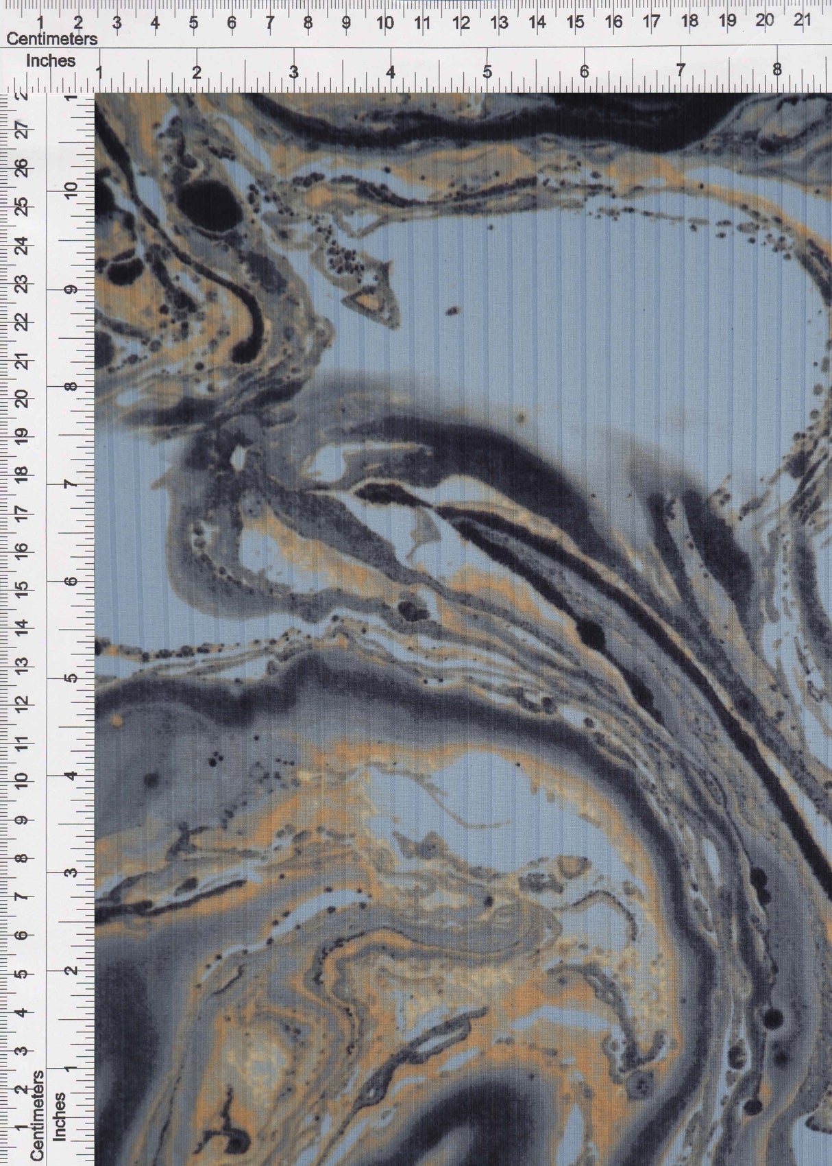 Rib Knit Marble Tie-Dye Print Fabric