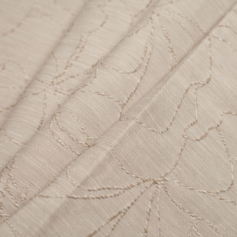 Spanish Sand Floral Poly Blended Woven