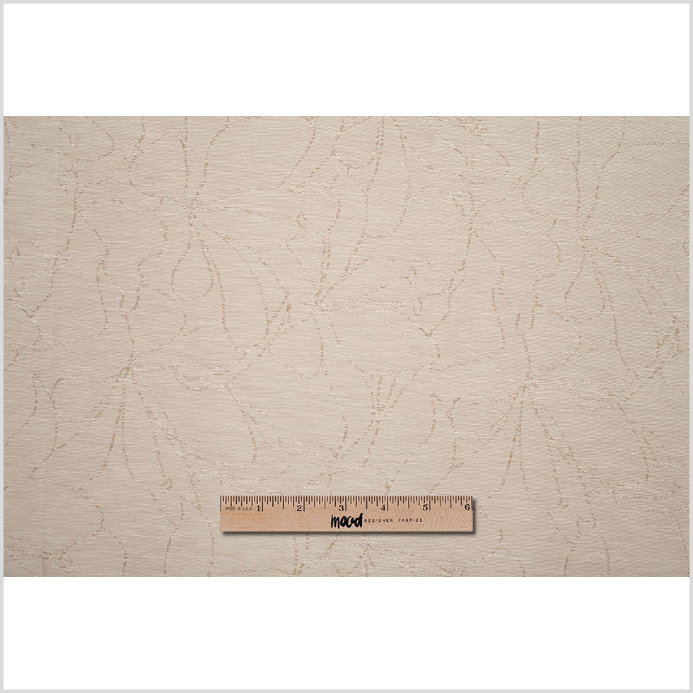 Spanish Sand Floral Poly Blended Woven