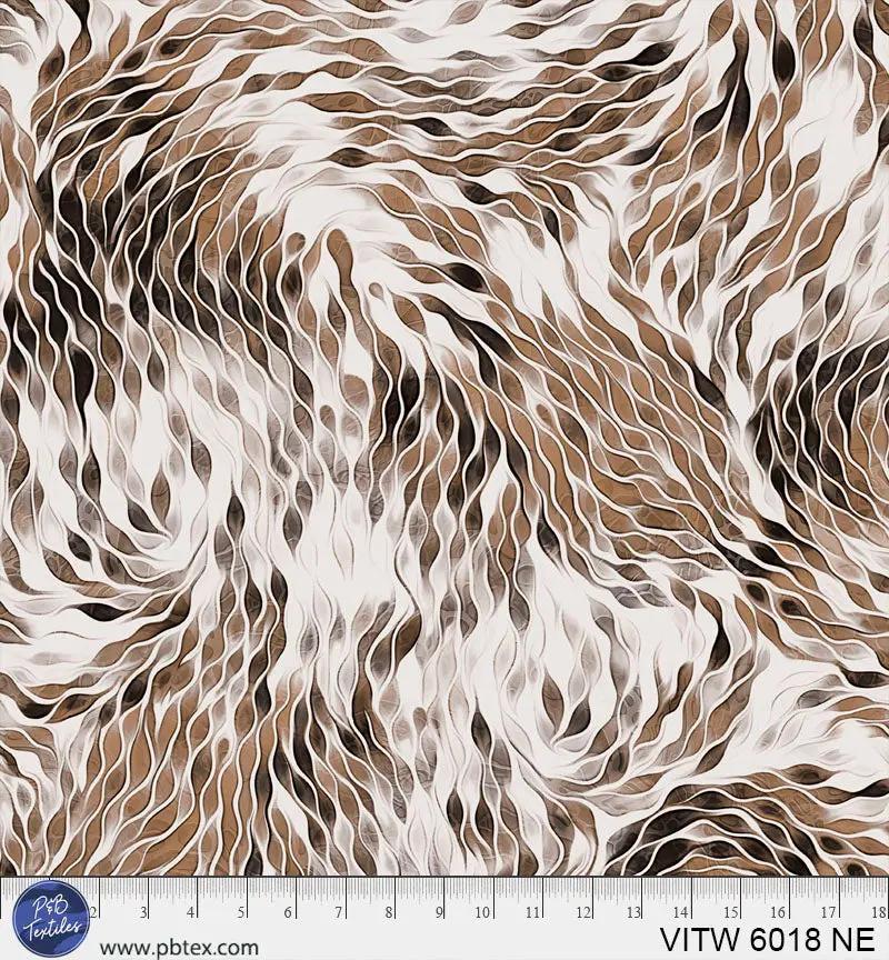 Cotton Wideback Fabric 108" Vitality Chic Brown