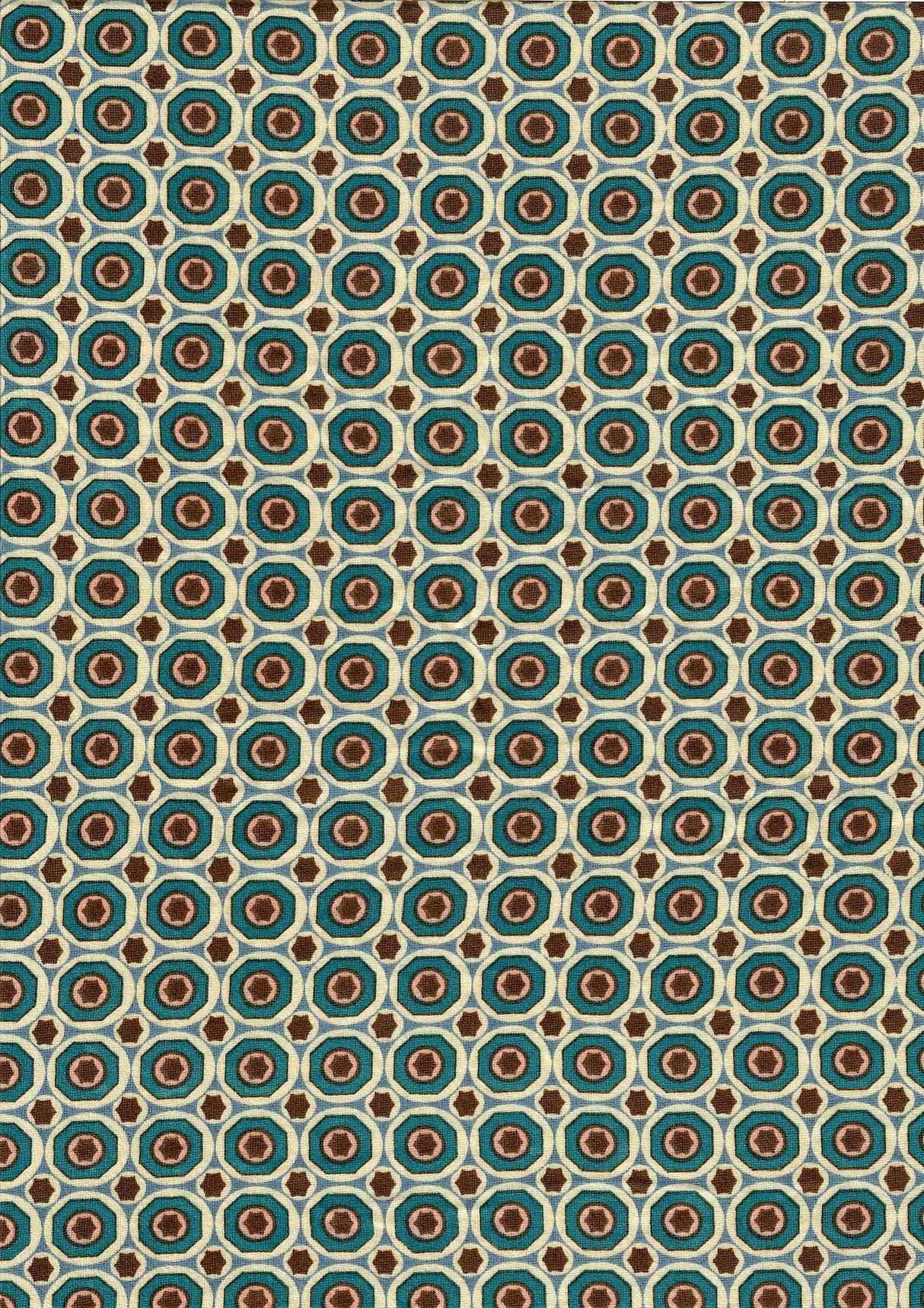 Bold Geometric Brushed DTY Knit Fabric Soft Stretch 58/60" Wide