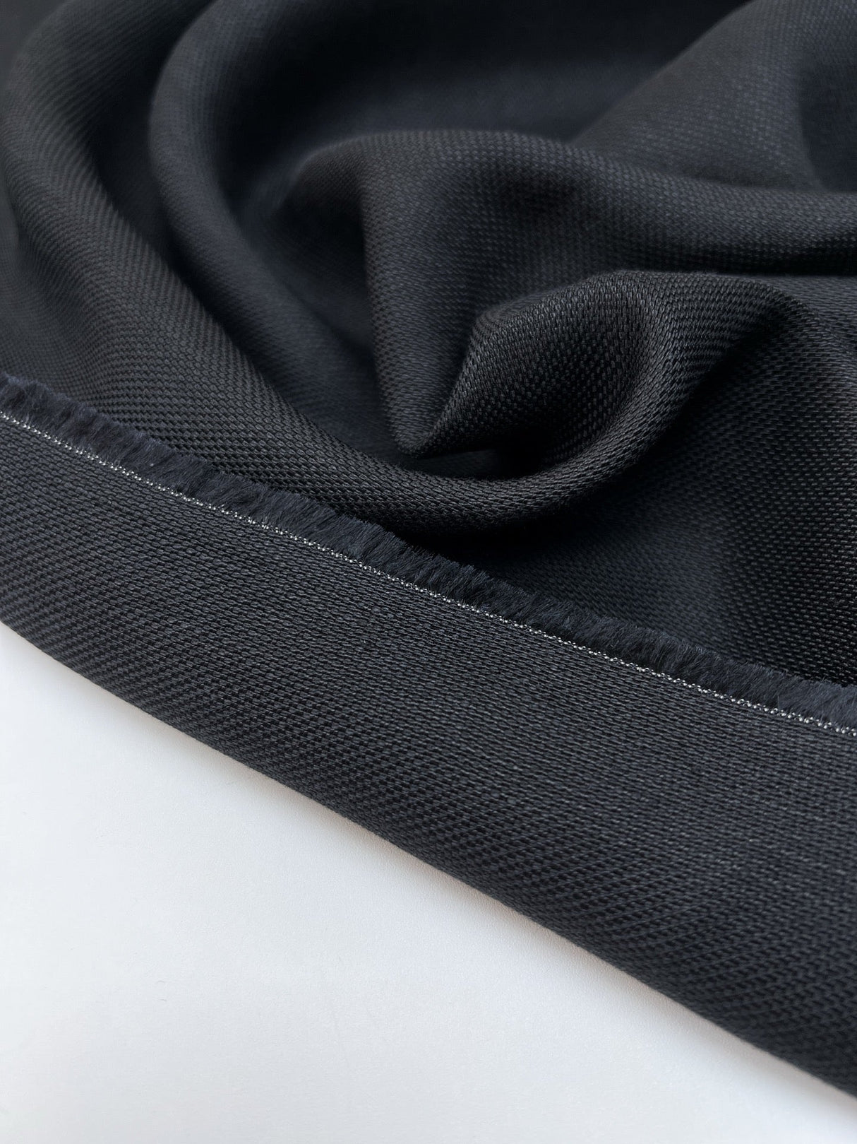 Viscose Suit Fabric Blue Black
