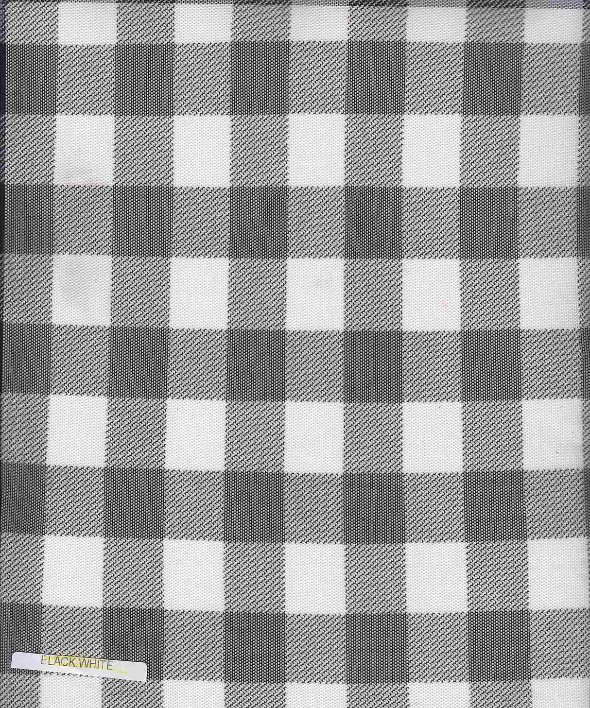 Mesh Flocking Plaid Print Fabric