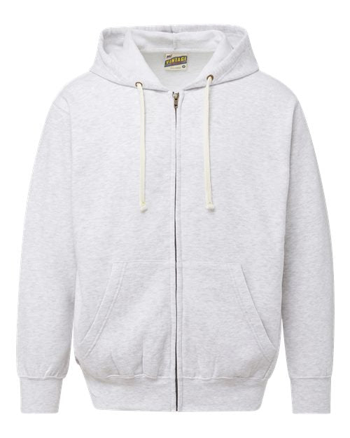 MV Sport Unisex Vintage Fleece Full-Zip Hooded Sweatshirt