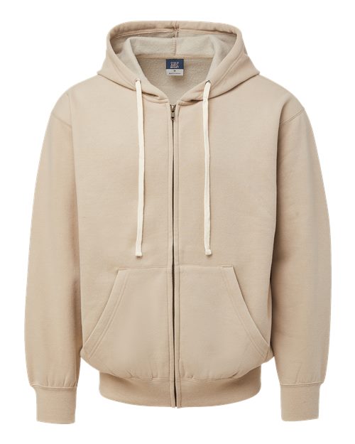 MV Sport Unisex Vintage Fleece Full-Zip Hooded Sweatshirt