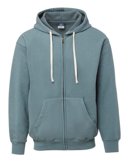 MV Sport Unisex Vintage Fleece Full-Zip Hooded Sweatshirt