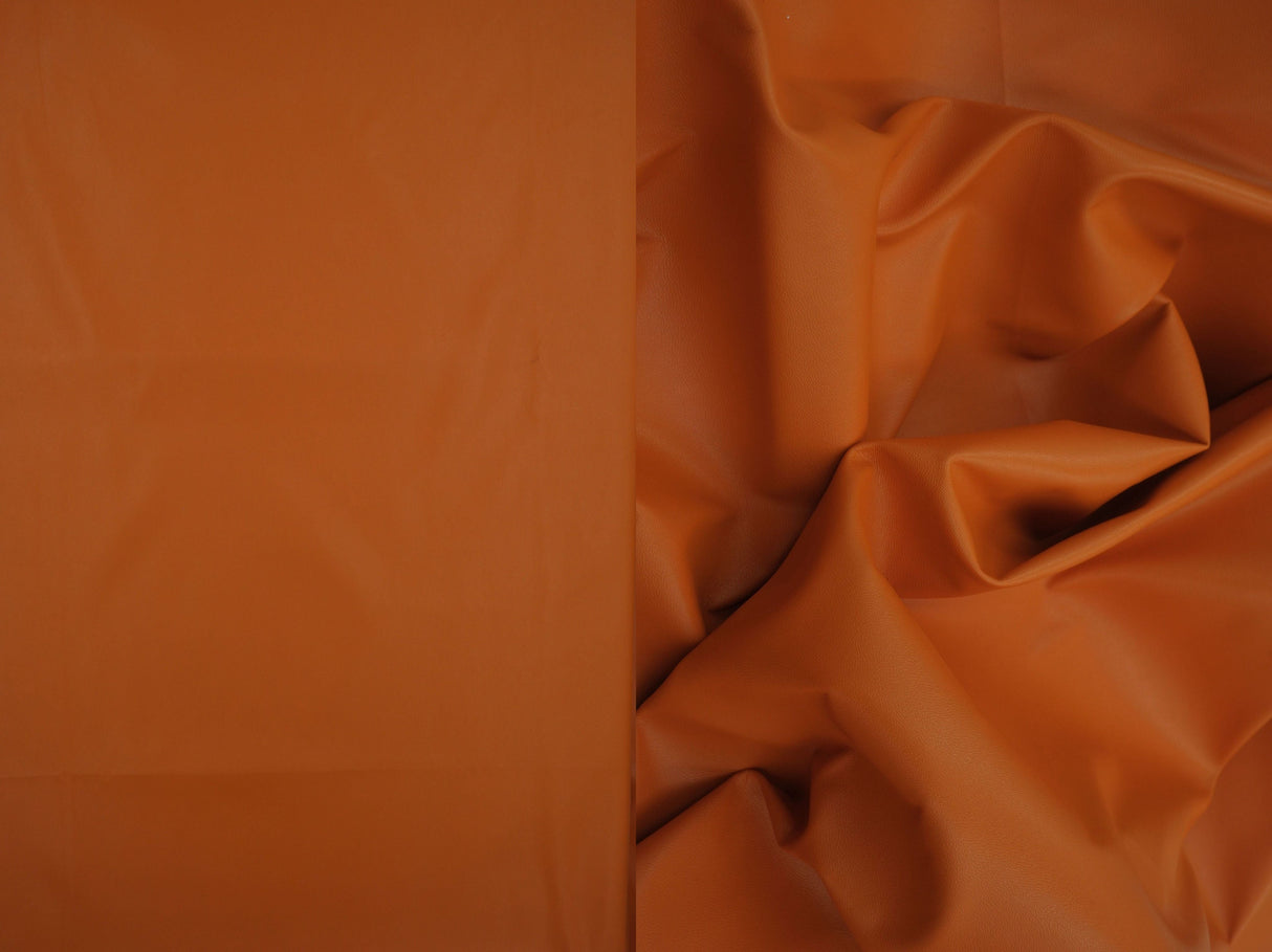PU Pleather Stretch Knit Fabric