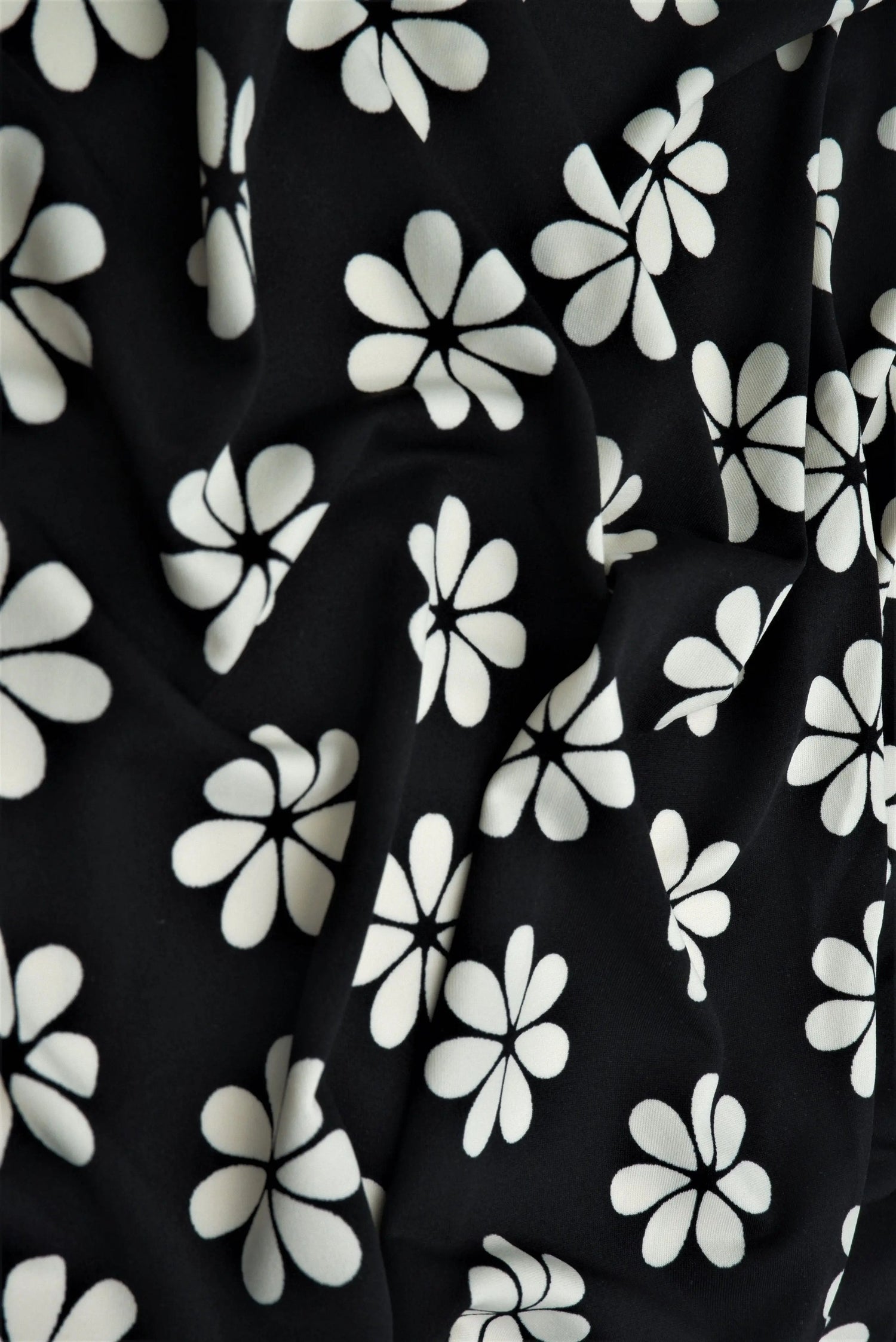 1 Yard Floral DTY Brushed Knit Fabric Soft Stretch 58 Inches Wide