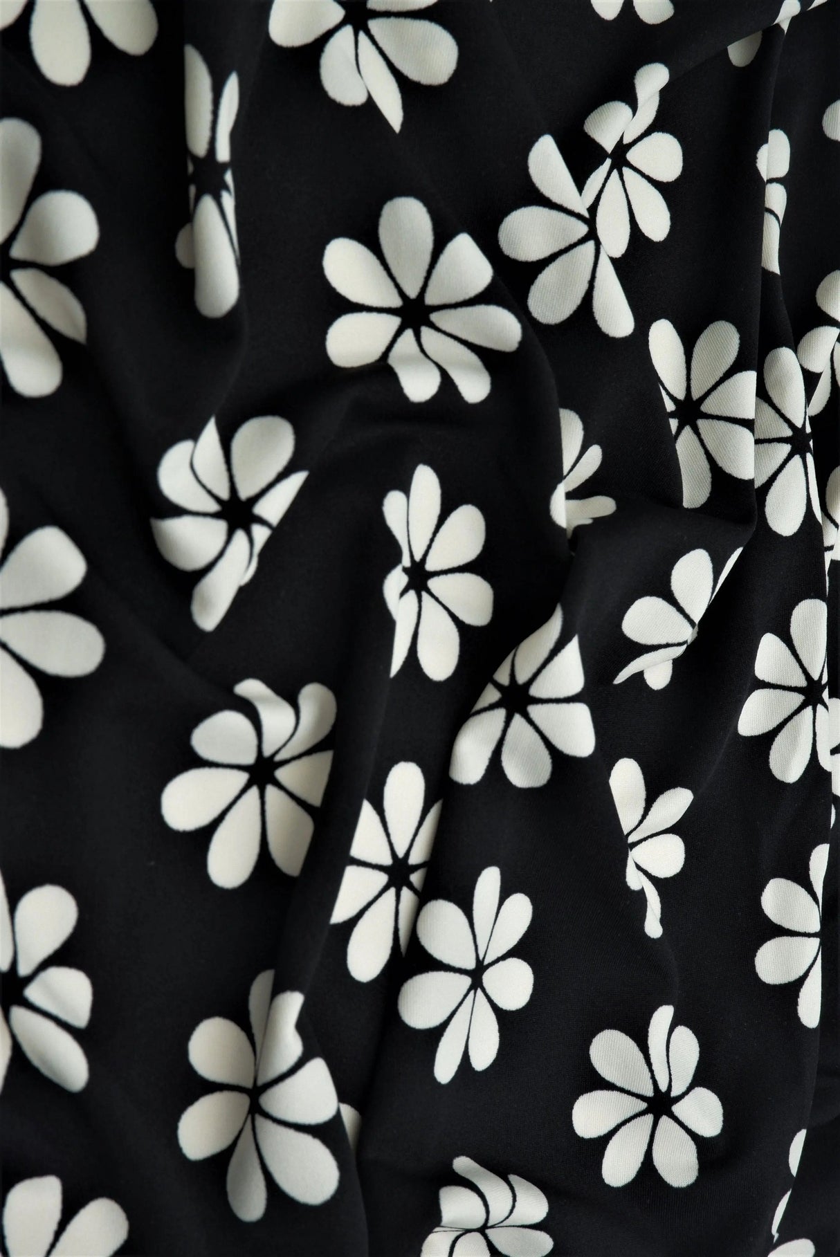 1 Yard Floral DTY Brushed Knit Fabric Soft Stretch 58/60 Inch Wide