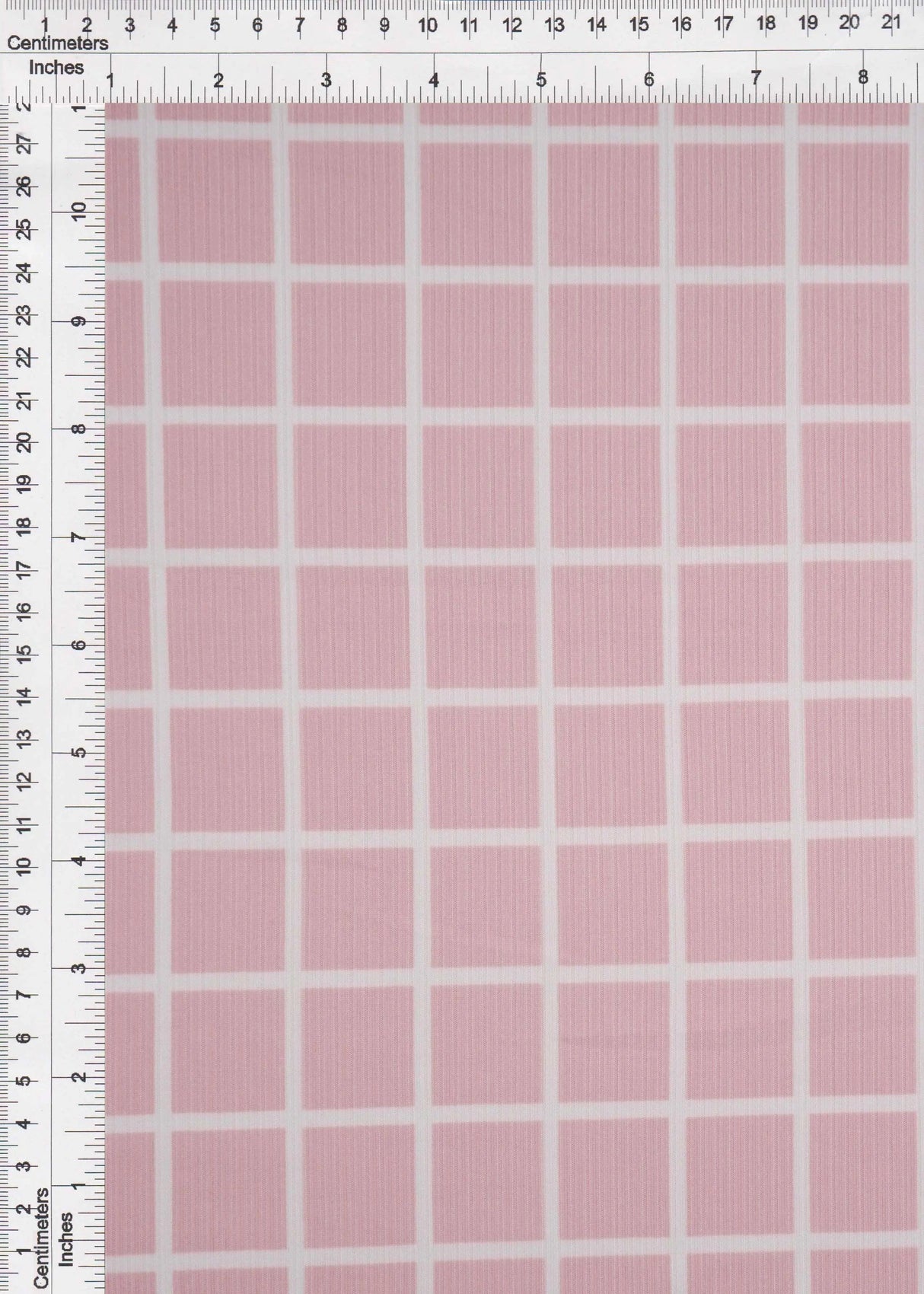4x2 Yummy Rib Plaid Fabric Stretch Windowpane Knit, 58/60" Wide