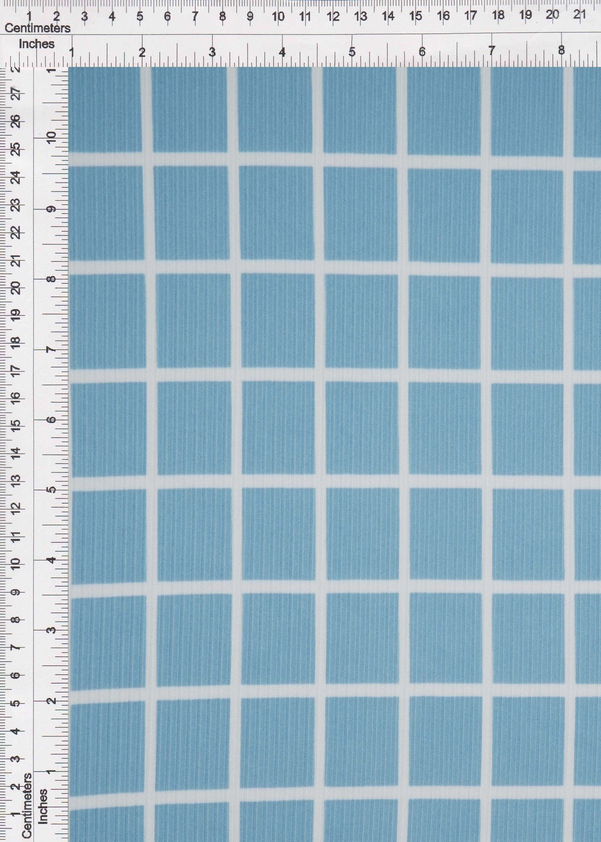 Rib Knit Checkered Plaid Stretch Fabric