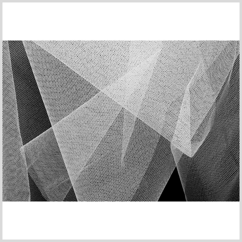 Diamond Net Nylon Tulle - White - Kaitlyn Collection