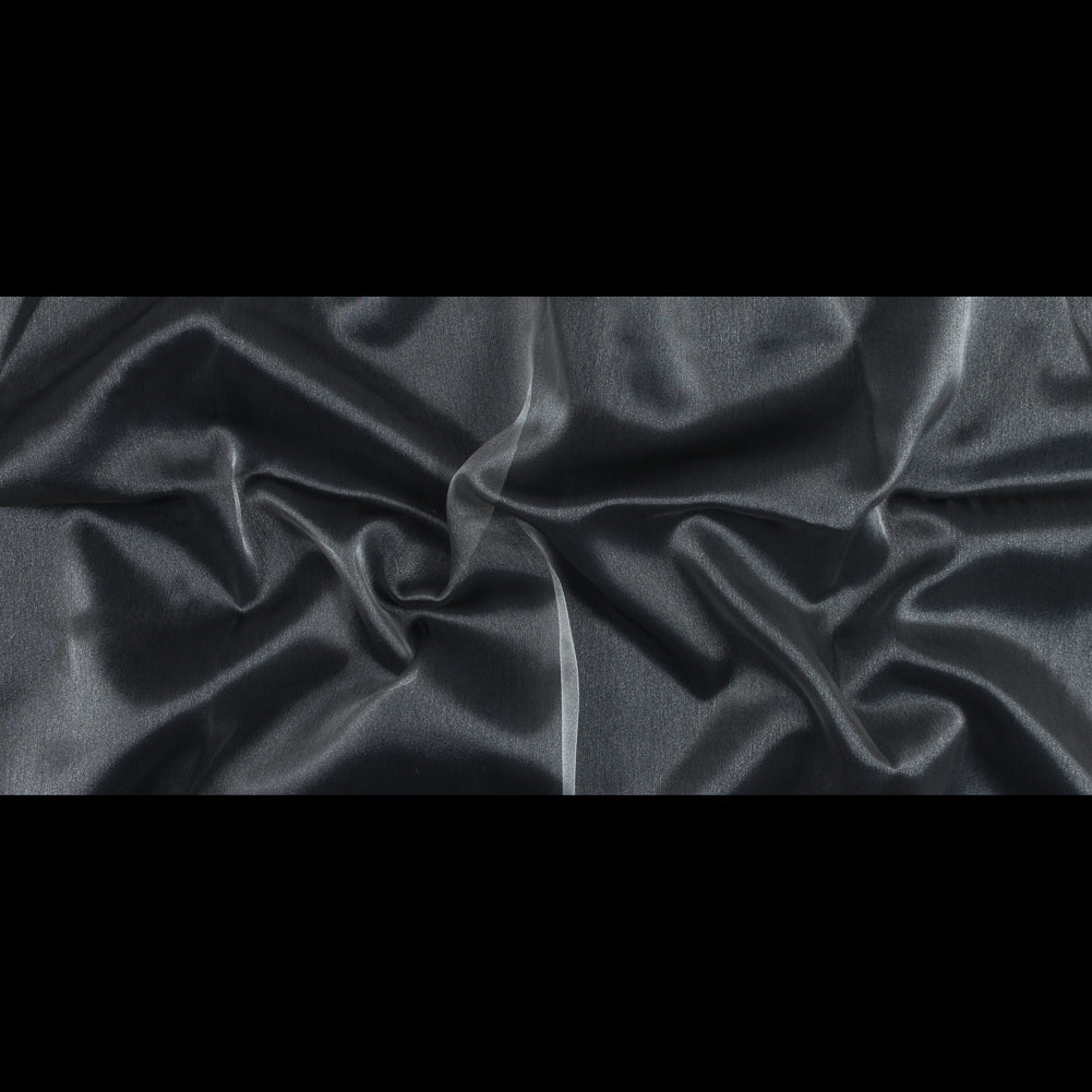 Silver Iridescent Nylon Organza