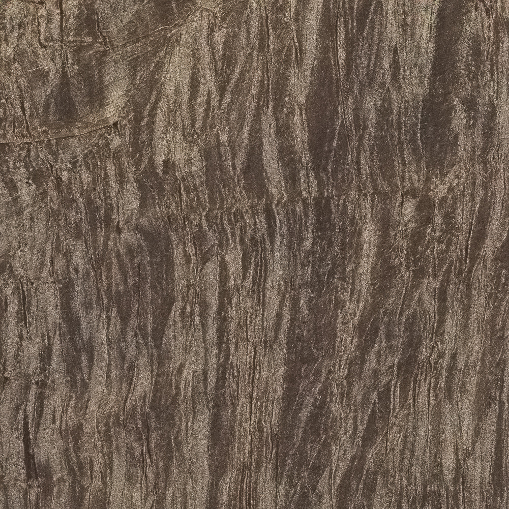Crushed Nylon Organza - Bronze and Burgundy