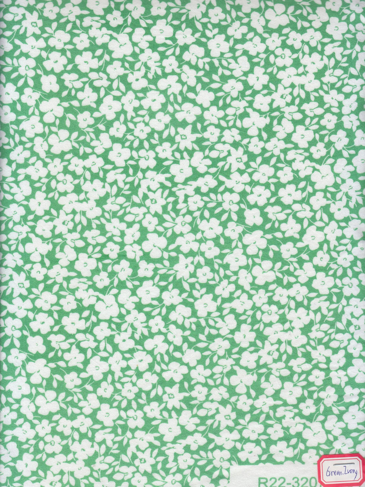 1 Yard Ditsy Floral DTY Brushed Knit Fabric Soft Stretch Polyester Spandex 58/60 Inches Wide