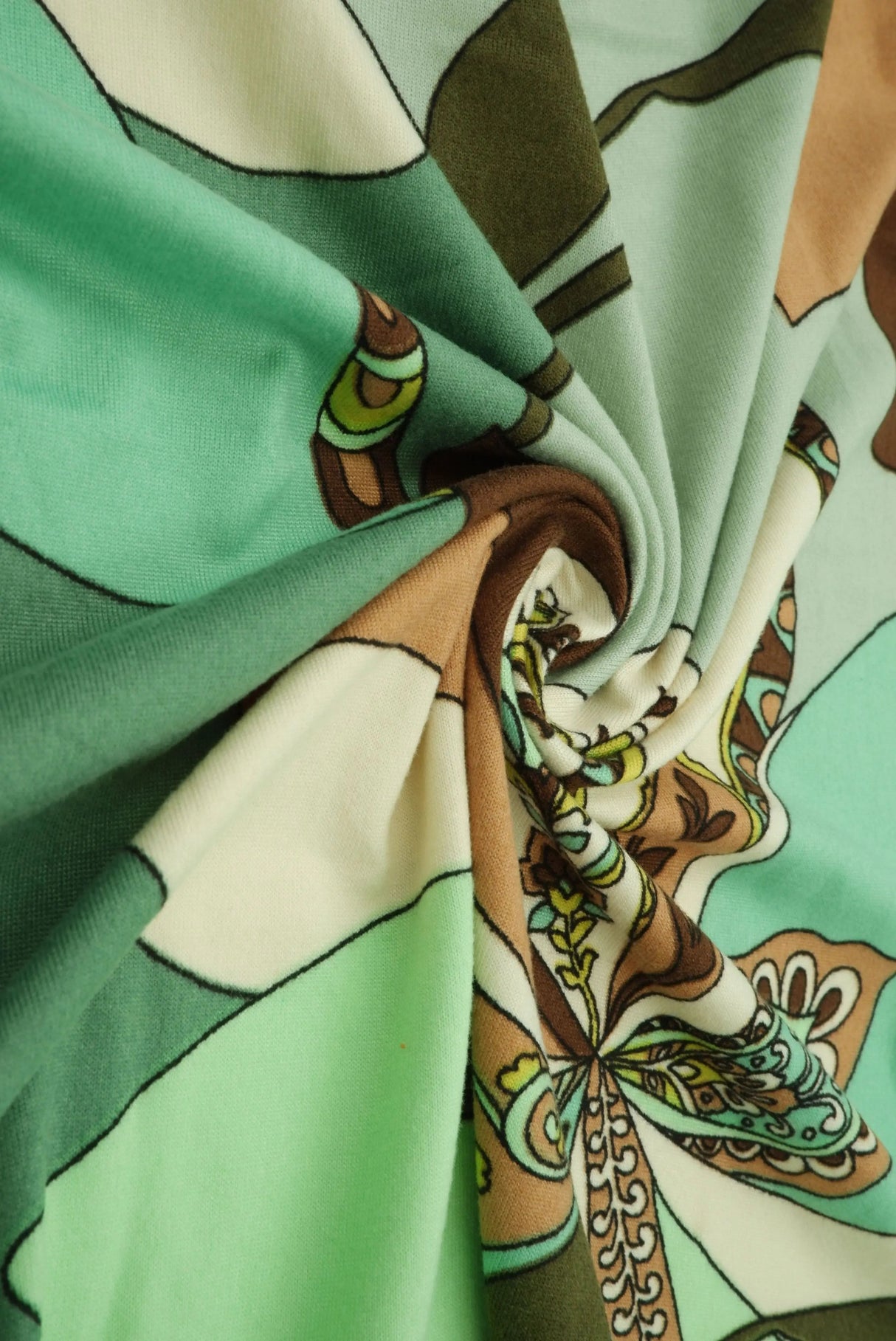 Soft Floral Garden Brushed DTY Knit Fabric Stretch Material 58/60" Wide