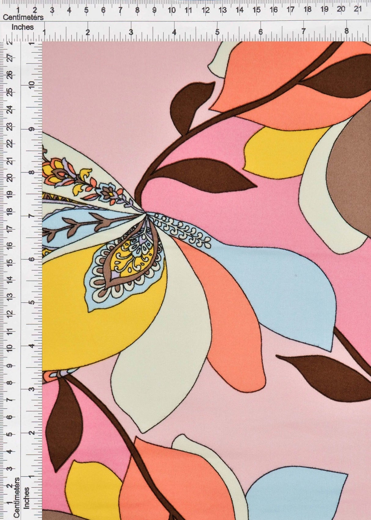 Soft Floral Garden Brushed DTY Knit Fabric Stretch Material 58/60" Wide