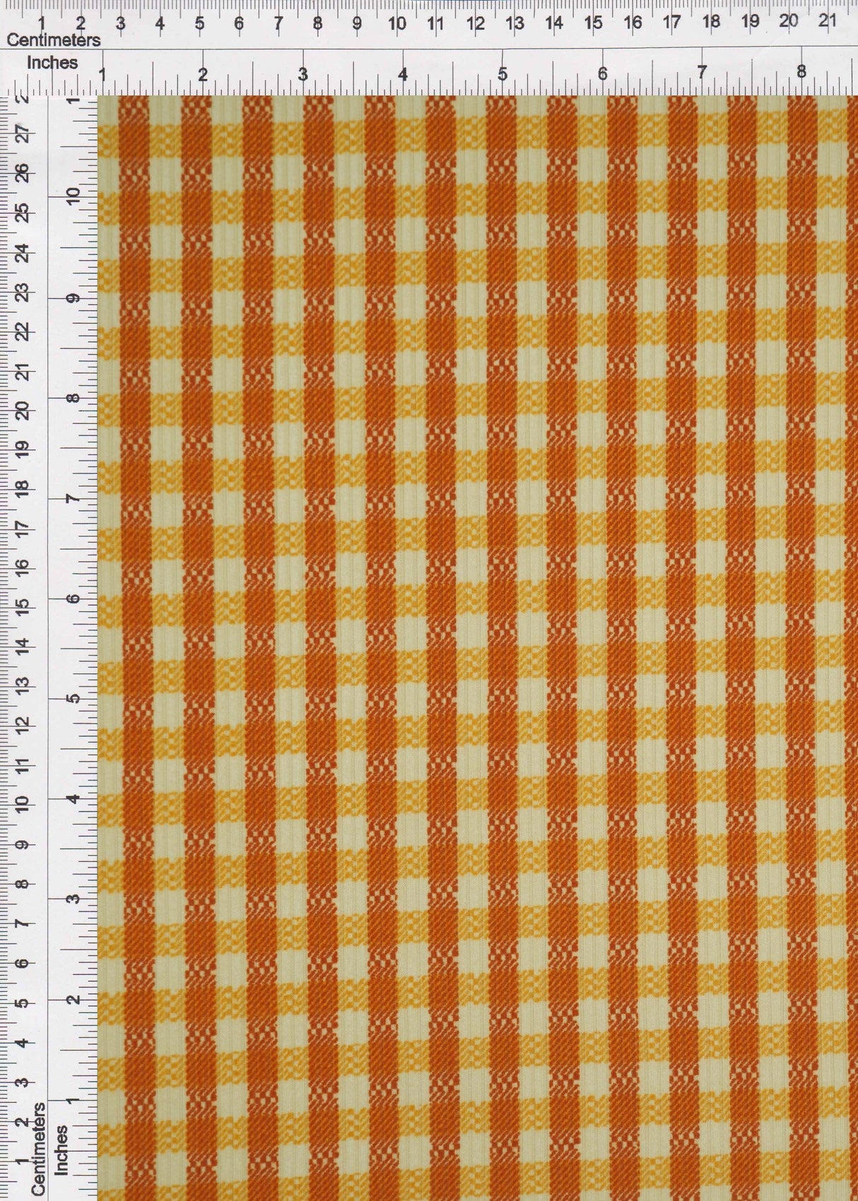 Checkered Rib Stretch Knit Fabric