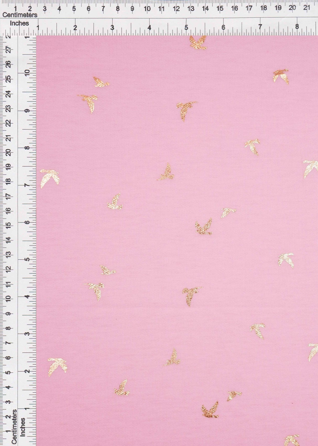 French Terry Bird Foil Knit Fabric