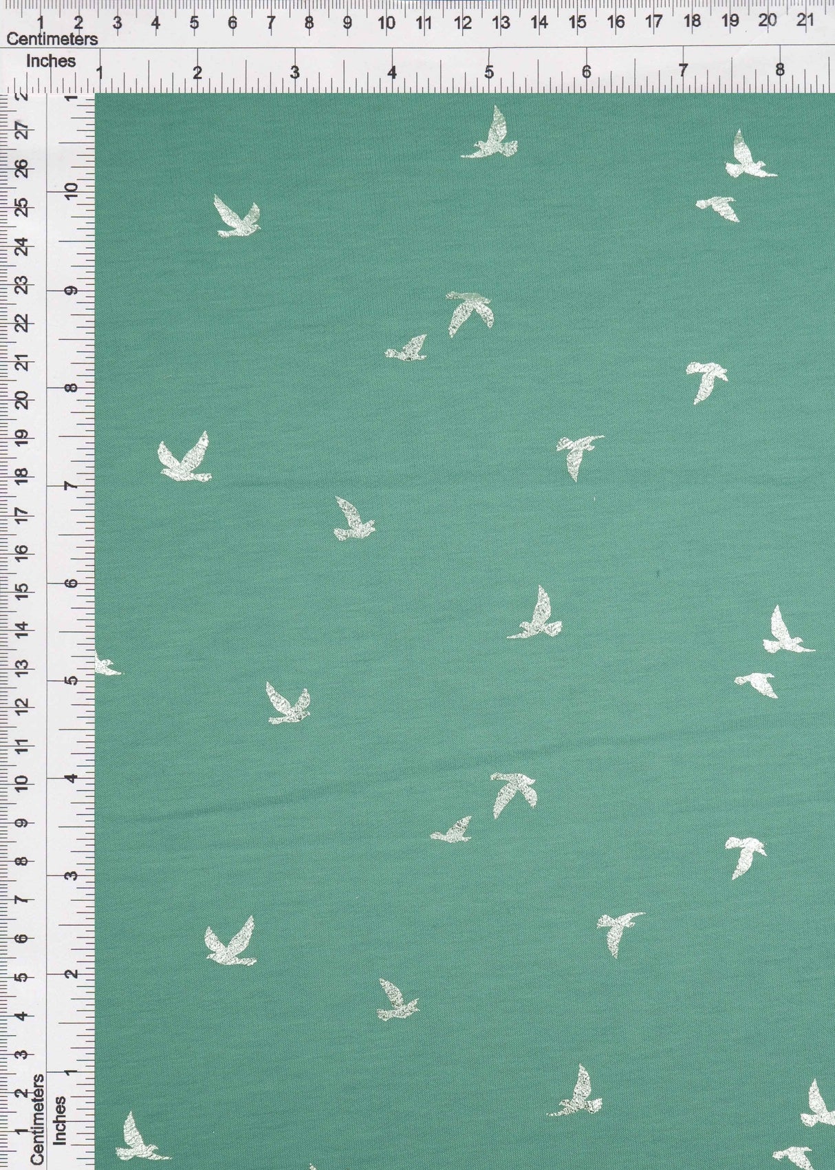 French Terry Bird Foil Knit Fabric