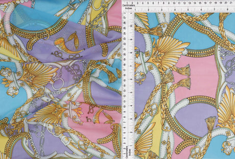 Lightweight Hi Multi Chiffon 57/58'' Wide Non Stretch Blouse Print Fabric