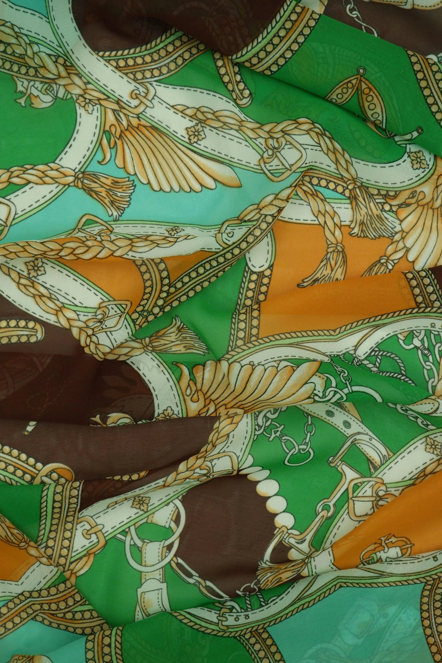 1 Yard Hi Multi Chiffon Status Print Fabric, 57/58'' Wide 100% Polyester