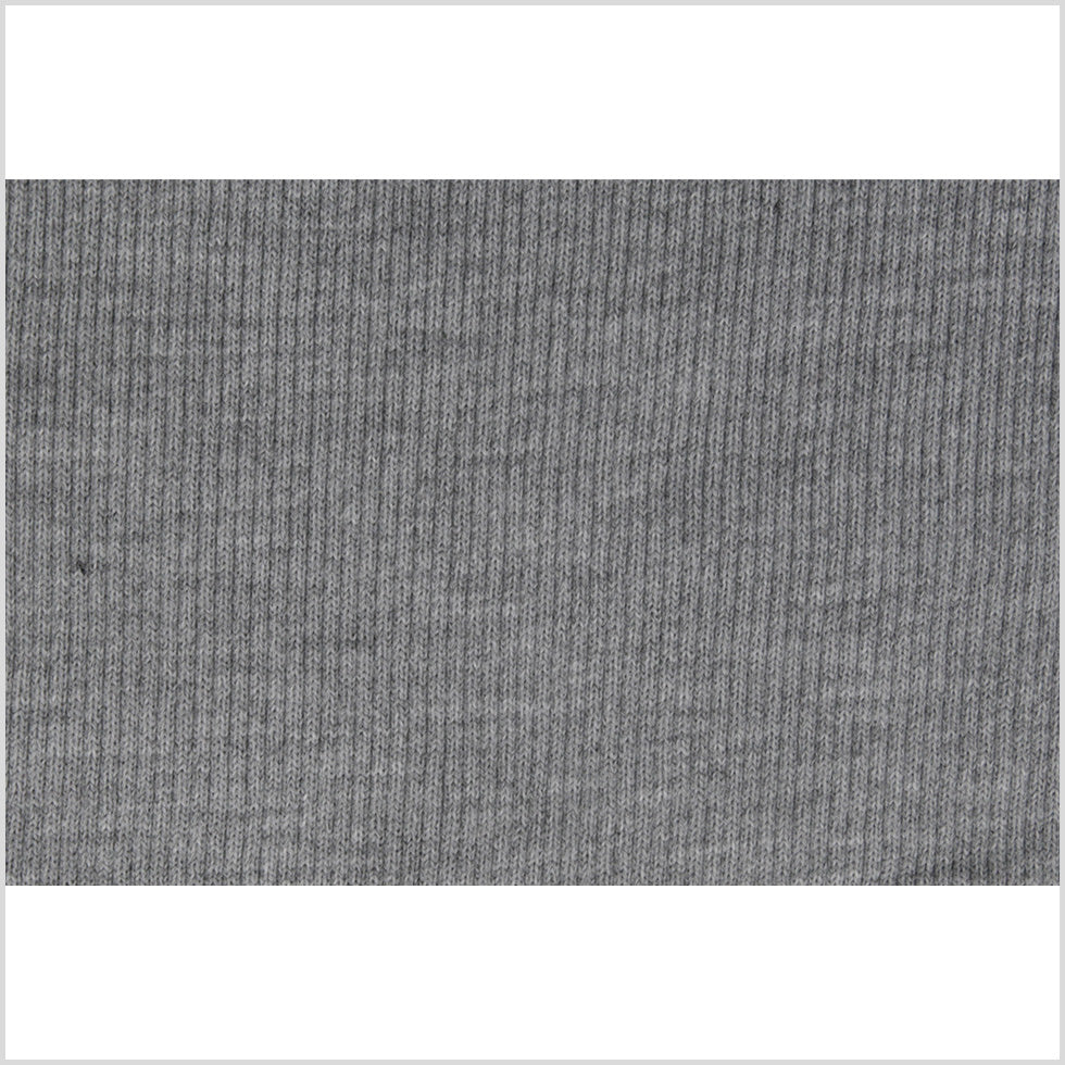 Oxford Gray Rib Knit Trim - 7" x 38"