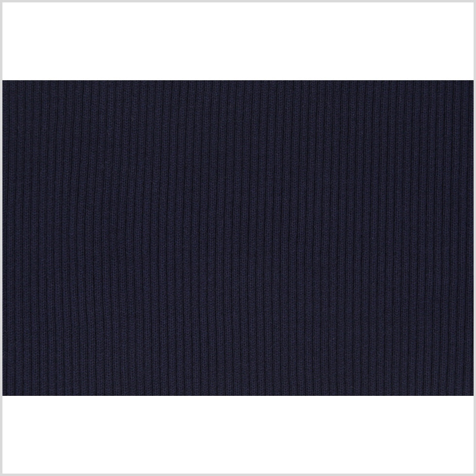 True Navy Rib Knit Trim - 7" x 38"