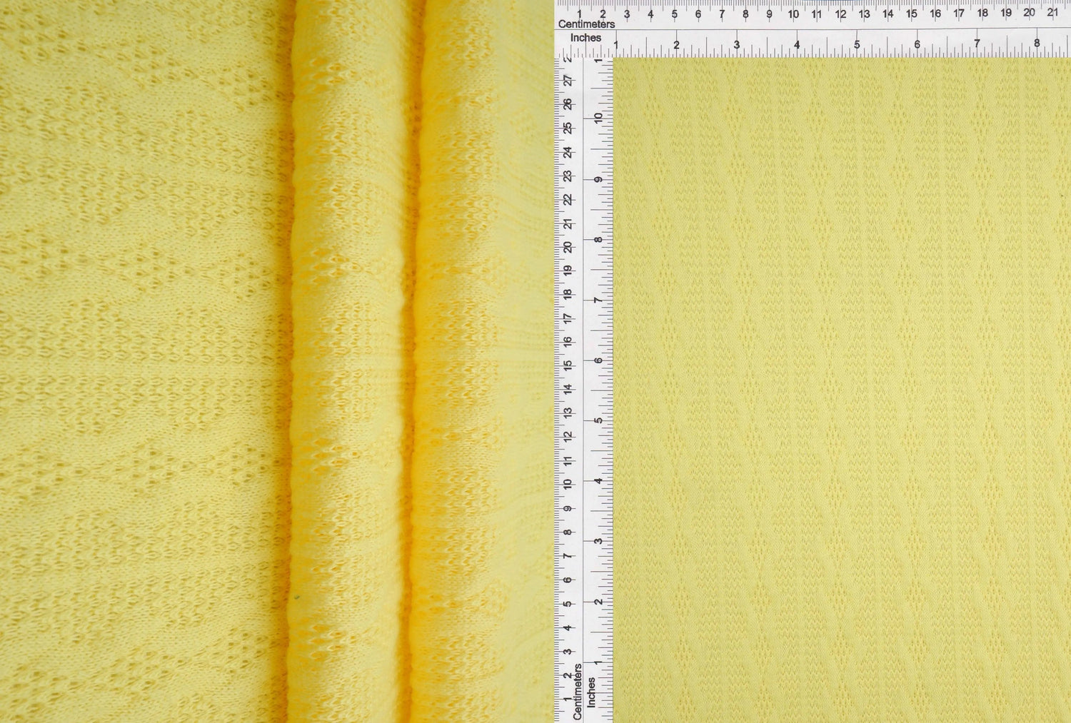 Knit Jacquard Cable Knit Sweater Fabric Stretch Polyester Spandex 58/60 Inches Wide