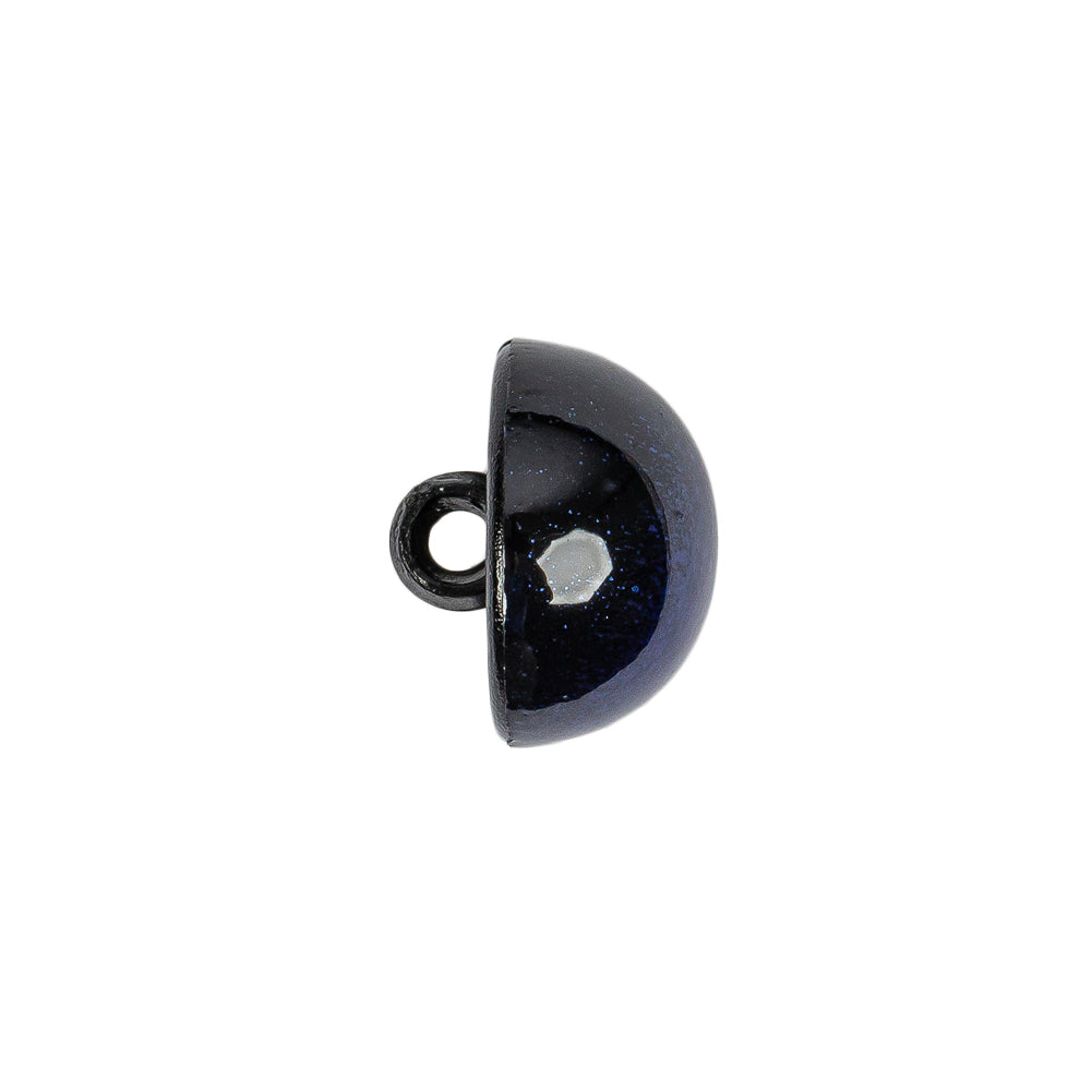 Metallic Navy Blue Button - 24L/15mm