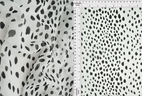 Lightweight Animal Print Cotton Chiffon 70GSM, 57/58'' Wide